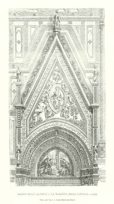 Jacopo della Quercia, La Madonna della Cintola de Italian School
