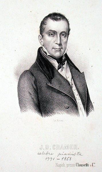 Johann Baptist Cramer (1771-1858) grabado por Richter de Italian School