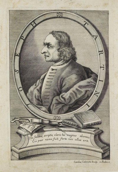 Joseph Tartini, grabado por Carlo Calcinotto de Italian School