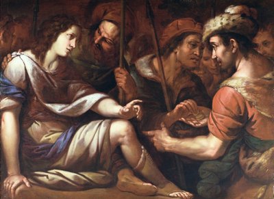 José vendido por sus hermanos, c.1650 (óleo sobre lienzo) de Italian School