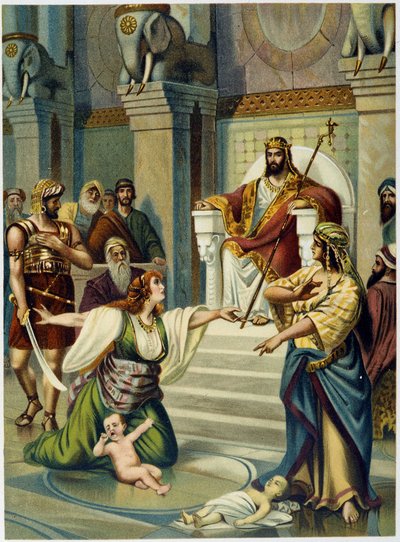 Juicio de Salomón - en “Aurea Bibbia classica: storia della rivelazione divina nell