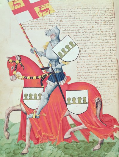 Caballero, del "Codex Capodilista" (vitela) de Italian School