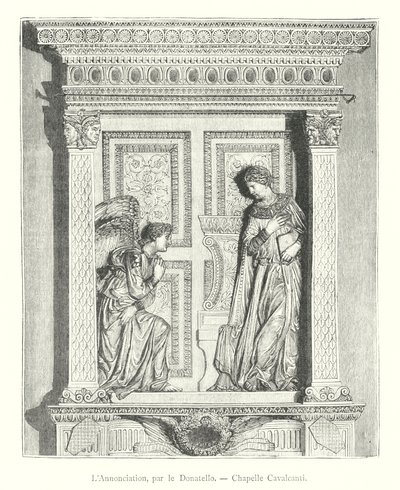 La Anunciación, por Donatello, Capilla Cavalcanti de Italian School