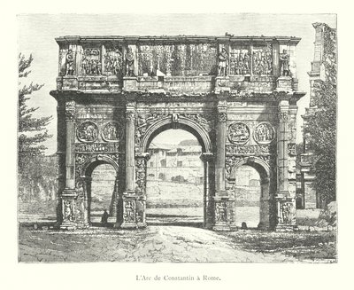 El Arco de Constantino en Roma de Italian School
