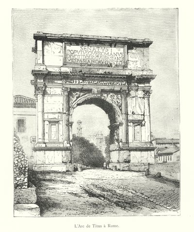 El Arco de Tito en Roma de Italian School