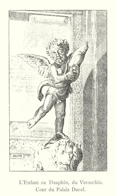 El niño con el delfín, de Verrocchio, Patio del Palacio Ducal de Italian School