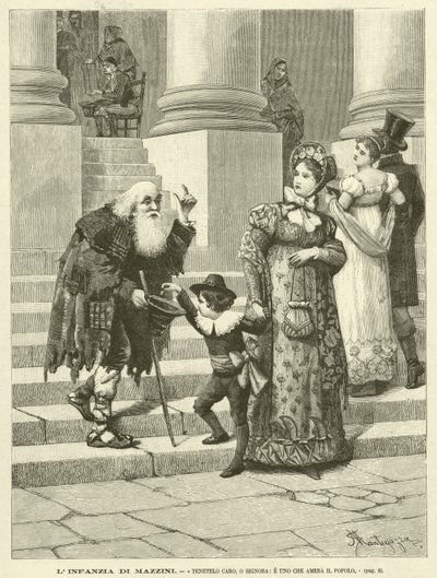 La infancia de Mazzini, "Tenetelo Caro, o Signora, e Uno Che Amera il Popolo" de Italian School