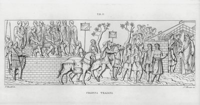 La Colonna Trajana, Columna de Trajano de Italian School