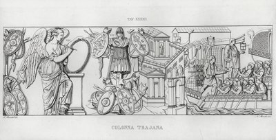 La Colonna Trajana, Columna de Trajano de Italian School