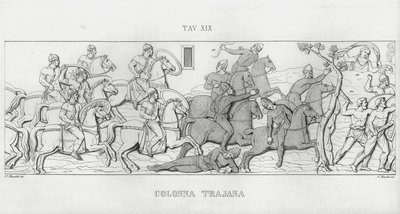 La Columna Trajana (grabado) de Italian School