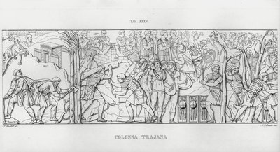 La Columna Trajana (grabado) de Italian School