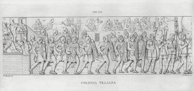 La Columna Trajana (grabado) de Italian School