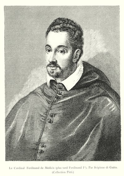 El Cardenal Fernando de Médici, más tarde Fernando I, por Scipione di Gaeta, Colección Pitti de Italian School