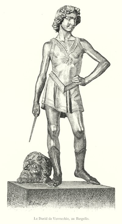 El David de Verrocchio, en el Bargello de Italian School