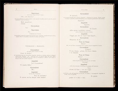 Libretto della Tosca de Giacomo Puccini, Edición Ricordi, Italia de Italian School