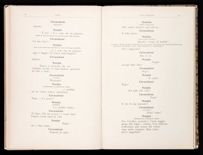 Libreto de Tosca de Giacomo Puccini, Edición Ricordi, Italia de Italian School