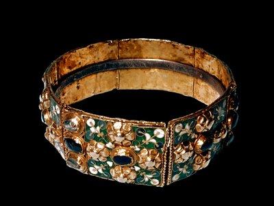 Arte lombardo: Corona de Hierro de Lombardía en oro, hierro, esmaltes y piedras preciosas de Italian School
