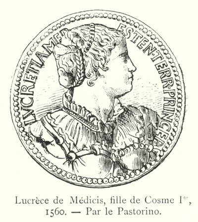 Lucrecia de Medicis, hija de Cosme I de Italian School