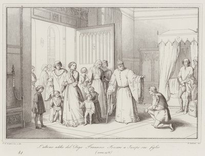 La última despedida del Dogo Francesco Foscari a su hijo Jacopo de Italian School