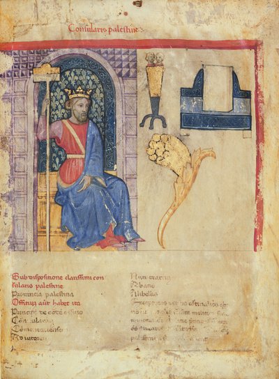 MS.86-1972. f.2r Consularis Palestina, de la Notitia Dignitatum de Italian School