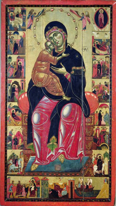 Madonna entronizada, Escuela Florentina, c.1275-80 de Italian School