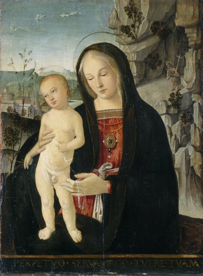 Madonna y Niño de Italian School