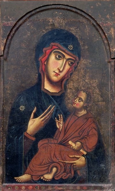 Madonna y el Niño, conocida como la Madonna de Pisa, Escuela Florentina de Italian School