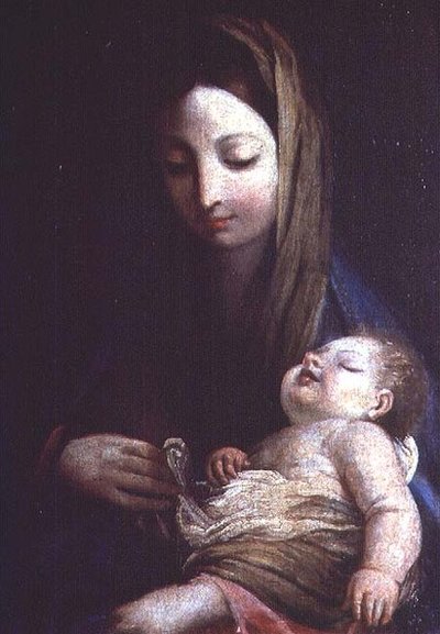 Madonna y niño, Escuela Emiliana de Italian School