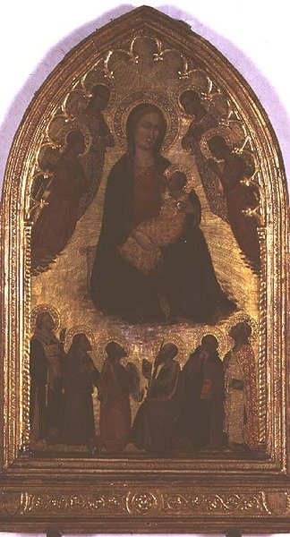Madonna de la Humildad con Santos de Italian School