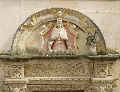 Madonna de la Misericordia, (detalle) de Italian School