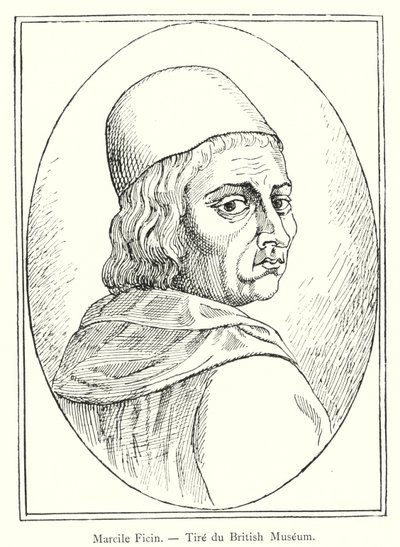 Marsilio Ficino, tomado del Museo Británico de Italian School