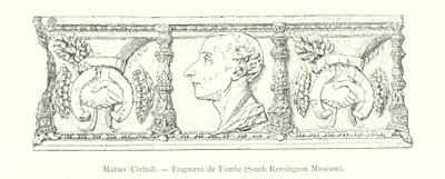 Matteo Civitali, Fragmento de Tumba, Museo de South Kensington de Italian School
