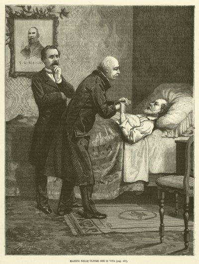 Mazzini en las Últimas Horas de Vida de Italian School