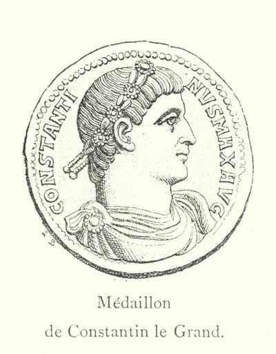 Medallón de Constantino el Grande de Italian School