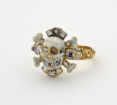 Anillo memento mori de Italian School