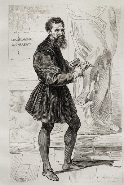 Miguel Ángel Buonarroti Escultor de Italian School