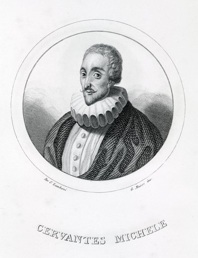Miguel de Cervantes, escritor español (1547 - 1616) de Italian School