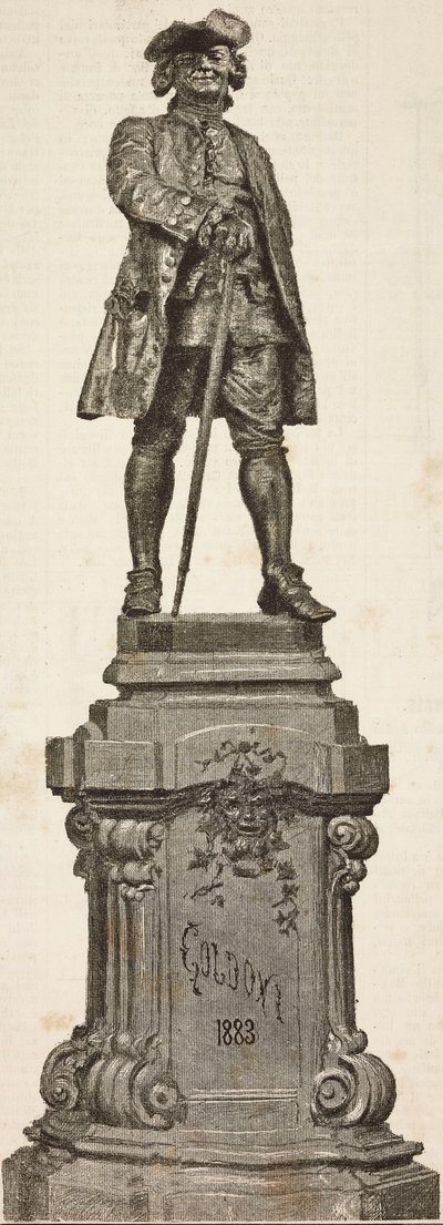 Monumento a Carlo Goldoni (1707-1793) por Antonio dal Zotto, inaugurado el 20 de diciembre de Italian School