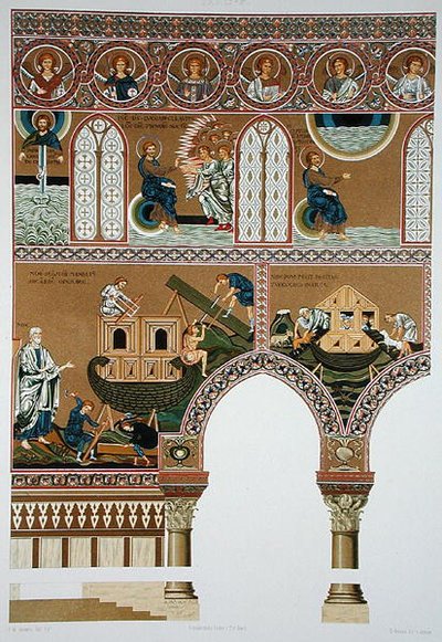 Mosaicos de la nave de Monreale de Italian School