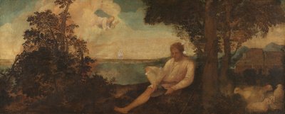 Moisés y la zarza ardiente, c.1500-30 de Italian School