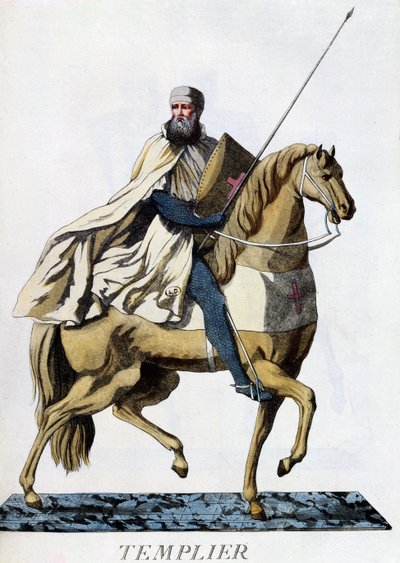 Caballero Templario Montado en Traje de Batalla, 1783 de Italian School