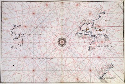 Carta Náutica del Océano Pacífico y América Central (imprimir) de Italian School