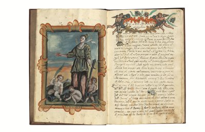 Sobre la fabricación de armas para la República de Venecia por Carlo Camozzi di Bergamo (fl.1712), en italiano y latín, manuscrito ilustrado sobre papel, Venecia, primera mitad del siglo XVIII (tinta y color sobre papel) de Italian School