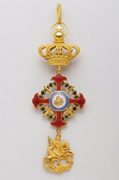 Orden de San Jorge de la Reunión: insignias pertenecientes a los soberanos de la Casa Real de Italian School