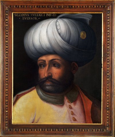 Imperio Otomano: retrato del noveno sultán otomano Selim I El Terrible de Italian School