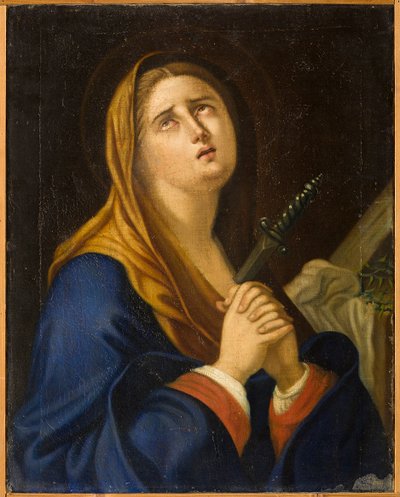 Nuestra Señora de los Dolores, primera mitad del siglo XVIII (óleo sobre lienzo) de Italian School