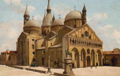 Padua / Padua: Iglesia del Santo, Basílica de San Antonio (cromolito) de Italian School