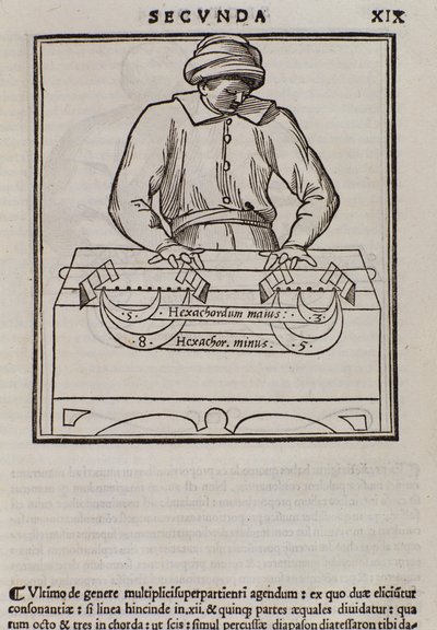 Página de Musica theorica por Lodovico Fogliani (1475?-1542) (o Ludovico Foliani) teórico musical de Italian School