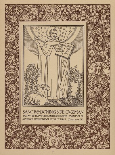 Página del folleto del Hotel San Domenico Palace, Taormina (litografía) de Italian School
