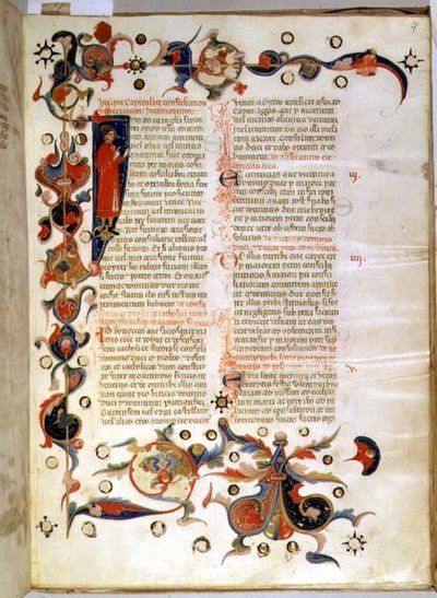 Página de texto que describe la rendición de los miembros del Consejo Ducal de Italian School